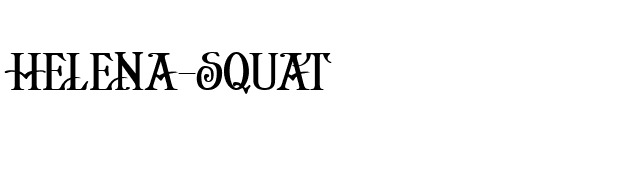 Helena-Squat font preview