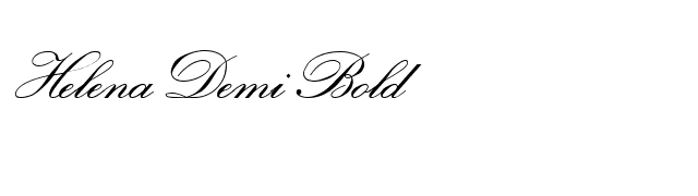 HelenaDemiBold font preview