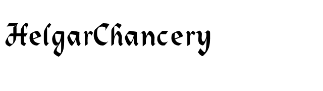 HelgarChancery font preview