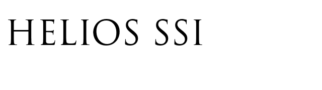 Helios SSi font preview