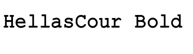 HellasCour Bold font preview