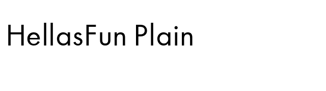 HellasFun Plain font preview