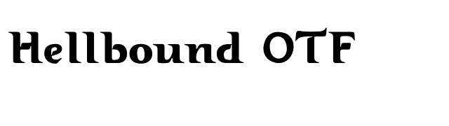 Hellbound OTF font preview