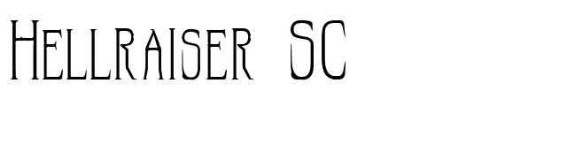 Hellraiser SC font preview