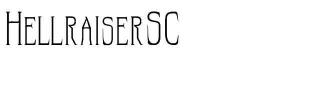 HellraiserSC font preview