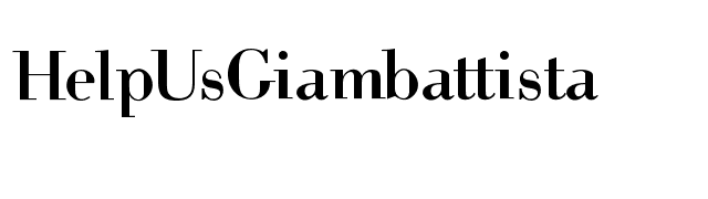 HelpUsGiambattista font preview