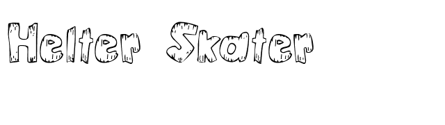 Helter Skater font preview