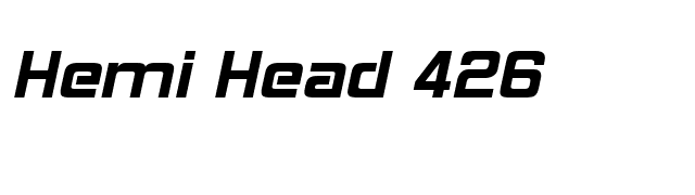 Hemi Head 426 font preview