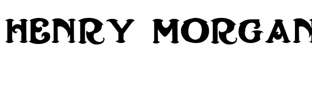 Henry Morgan font preview