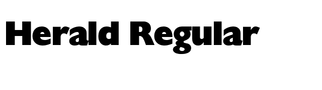 Herald Regular font preview