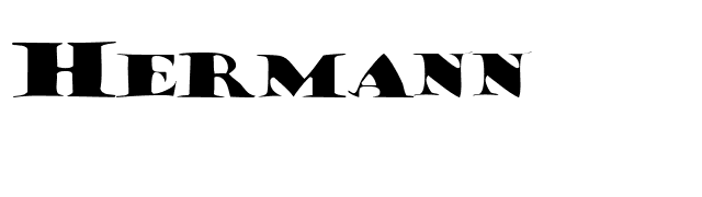 Hermann font preview