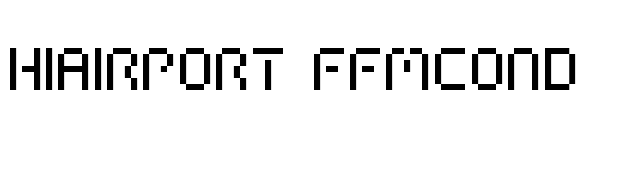 HIAIRPORT FFMCOND font preview