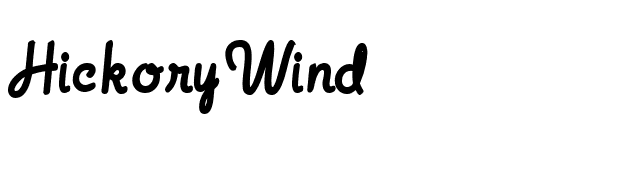 HickoryWind font preview