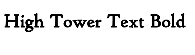 High Tower Text Bold font preview