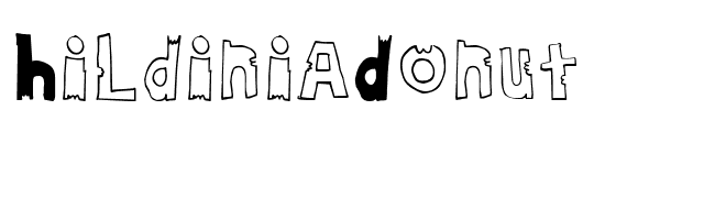 HildiniaDonut font preview