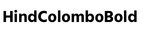 Hind Colombo Bold font preview