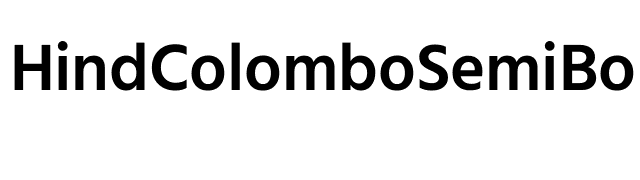 Hind Colombo SemiBold font preview