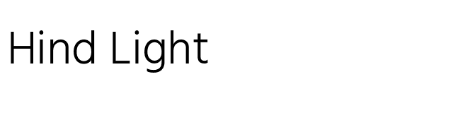 Hind Light font preview