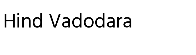 Hind Vadodara font preview