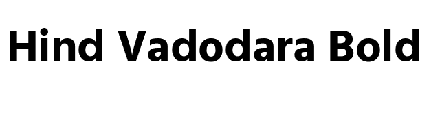 Hind Vadodara Bold font preview