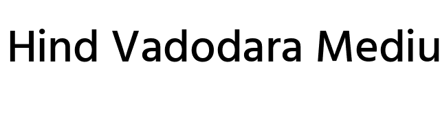 Hind Vadodara Medium font preview