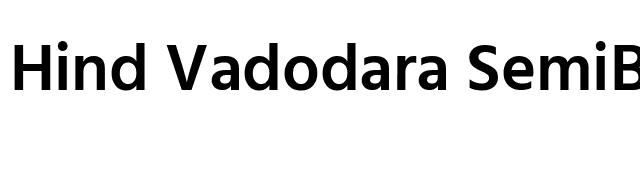 Hind Vadodara SemiBold font preview