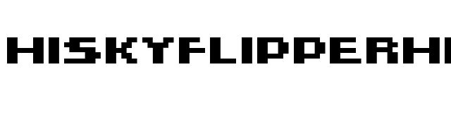 HISKYFLIPPERHIBOLD font preview