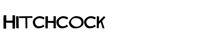 Hitchcock font preview