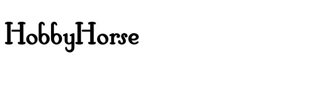 HobbyHorse font preview