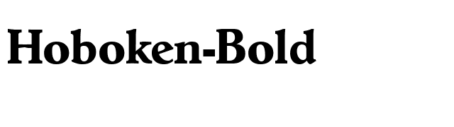 Hoboken-Bold font preview