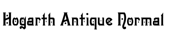 Hogarth Antique Normal font preview