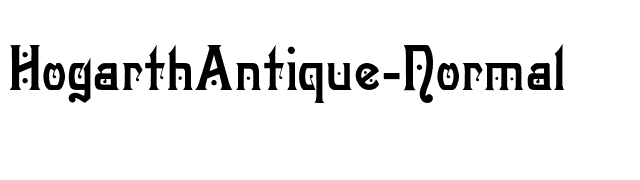 HogarthAntique-Normal font preview