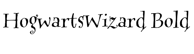 HogwartsWizard Bold font preview