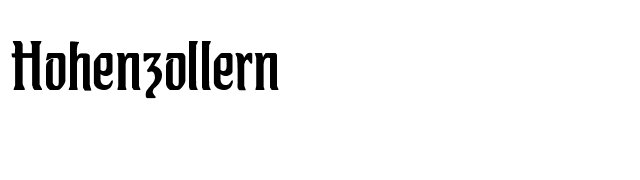 Hohenzollern font preview