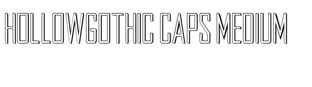 HollowGothic Caps Medium font preview