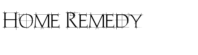 Home Remedy font preview