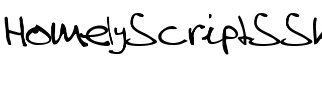 HomelyScriptSSK font preview