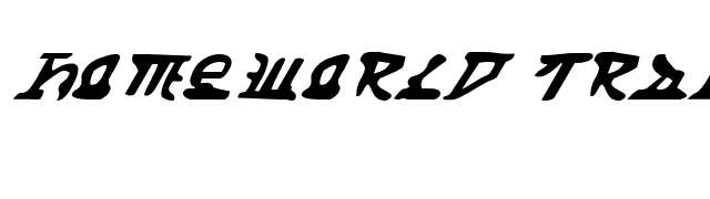 Homeworld Translator Italic font preview