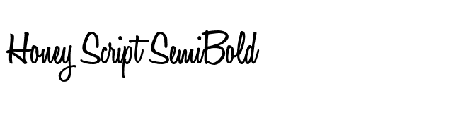 Honey Script SemiBold font preview