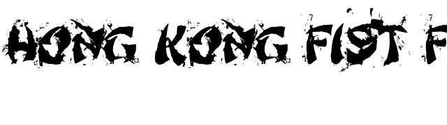 Hong Kong Fist Fuck font preview