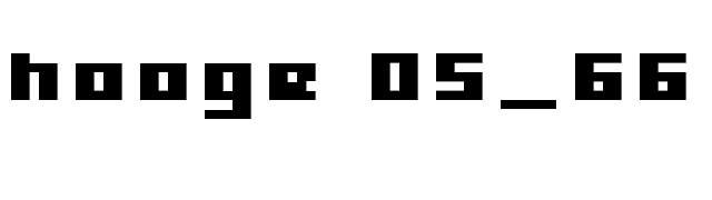 hooge 05_66 font preview