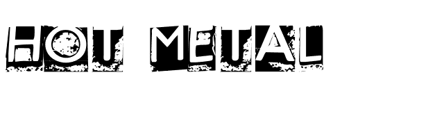 Hot Metal font preview