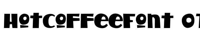 HotCoffeeFont OTF font preview