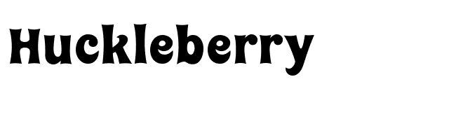 Huckleberry Font - FontPalace.com