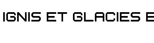 Ignis et Glacies Extra Sharp font preview