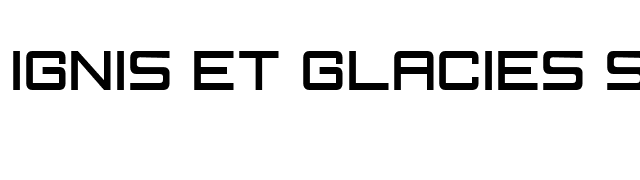 Ignis et Glacies Sharp font preview