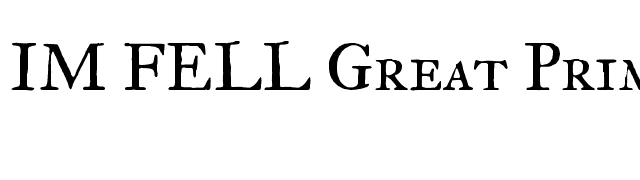 IM FELL Great Primer SC font preview