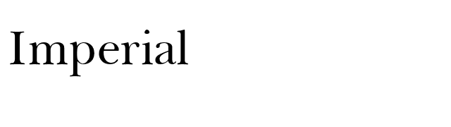 Imperial font preview