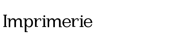 Imprimerie font preview