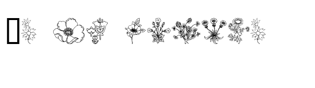 In my garden font preview